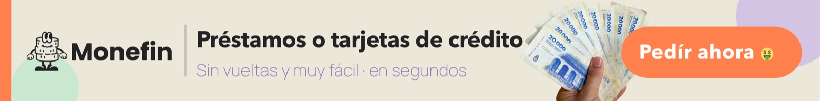 Monefin — Préstamos o tarjetas de crédito